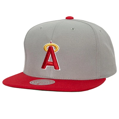 Casquette Mitchell & Ness California Angels 1989-1992 Cooperstown Collection Away Snapback pour homme