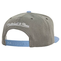 Men's Mitchell & Ness Gray California Angels Cooperstown Collection Basic Flip Snapback Hat