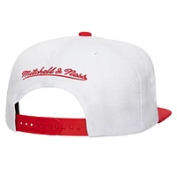 Casquette snapback basique Mitchell & Ness blanche California Angels Cooperstown Collection pour homme