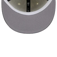 Casquette ajustée 59FIFTY Chrome New Era pour hommes, crème, California Angels Cooperstown Collection 1972