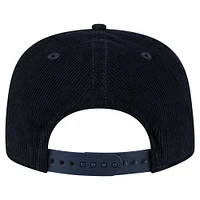 Casquette de golf ajustable en velours côtelé Full Circle pour homme de la collection Cooperstown des California Angels de New Era bleu marine