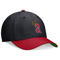 Men's Nike Navy/Red California Angels Cooperstown Collection Rewind Swooshflex Performance Hat