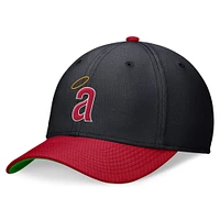 Casquette Nike Marine/Rouge California Angels Cooperstown Collection Rewind Swooshflex Performance pour homme