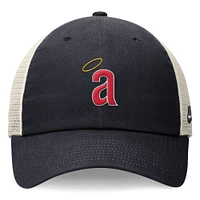 Casquette réglable de camionneur Nike Navy Angels Cooperstown Collection Rewind Club pour hommes