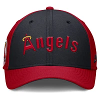 Men's Nike Red/Navy California Angels Rise Swoosh Performance Flex Hat