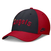 Men's Nike Red/Navy California Angels Rise Swoosh Performance Flex Hat
