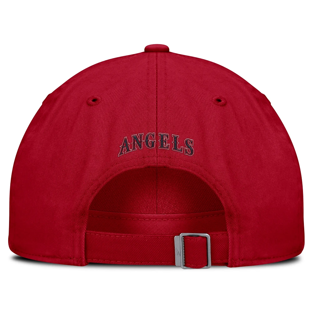 Men's Nike Red California Angels Club Adjustable Hat