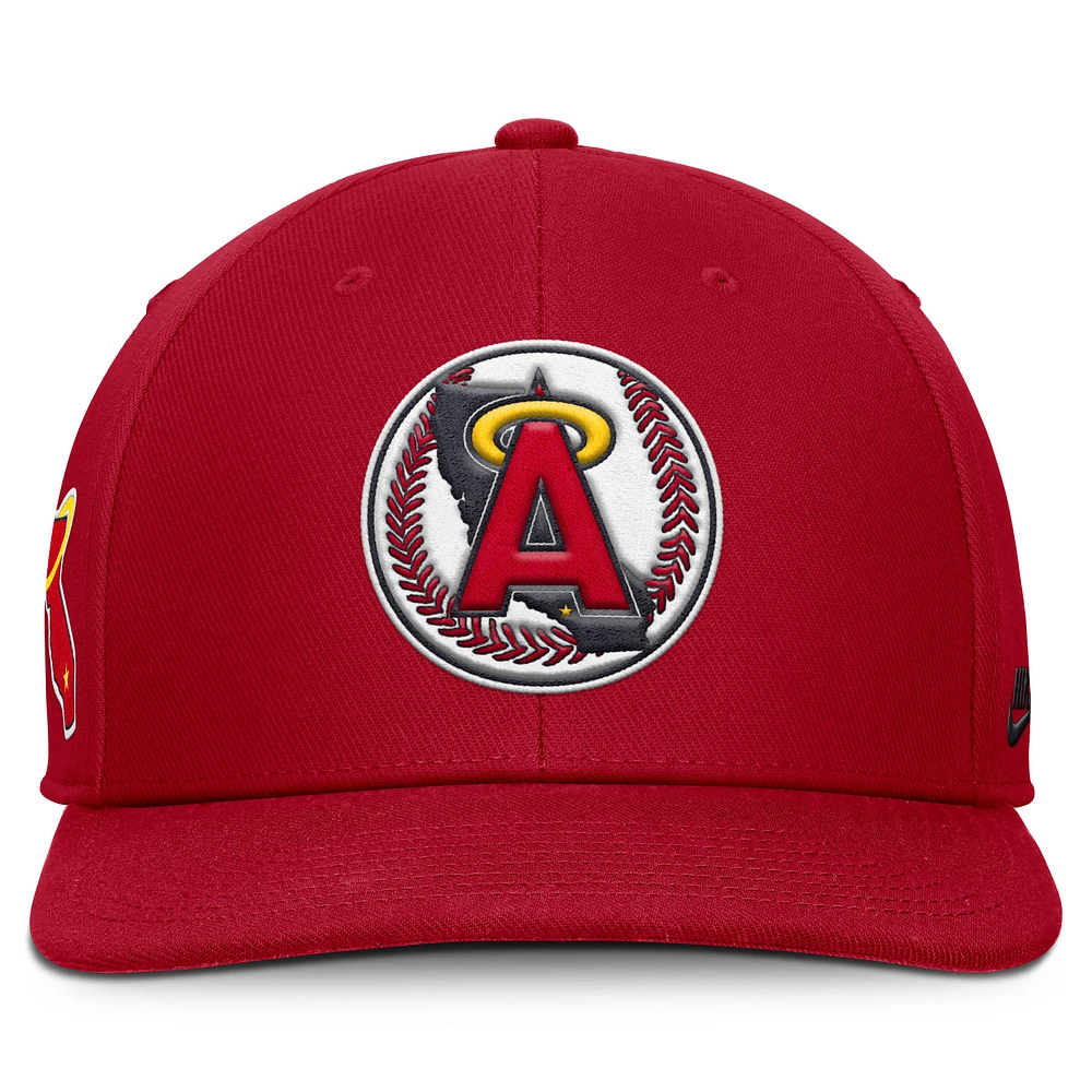 Men's Nike Red California Angels Pro Performance Snapback Hat