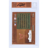 Carte relique #MLB-55 #30/50 de Nolan Ryan California Angels 2004 Playoff Prime Cuts Game Used