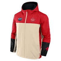 Men's Fanatics Red/Natural Canada 2025 4 Nations Face-Off Crash the Net Full-Zip Jacket