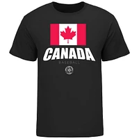 Men's LEGENDS Black Canada Baseball 2023 World Classic Federation T-Shirt