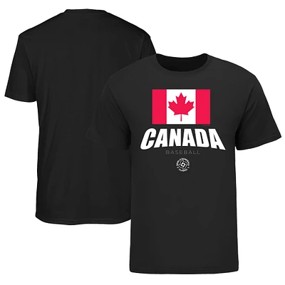 Men's LEGENDS Black Canada Baseball 2023 World Classic Federation T-Shirt