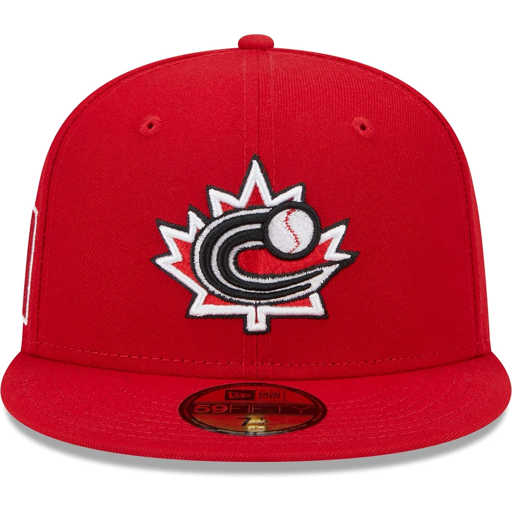 Men's New Era Red Canada Baseball 2023 World Classic 59FIFTY - Fitted Hat