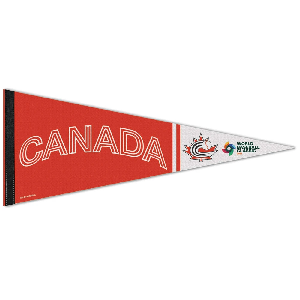 WinCraft Canada Baseball 12'' x 30'' 2023 World Baseball Classic Premium Pennant