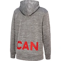 Sweat à capuche en polaire Nike Canada Basketball Practice pour femme, gris