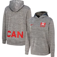 Women's Nike Gray Canada Basketball Practice Fleece Pullover Hoodie