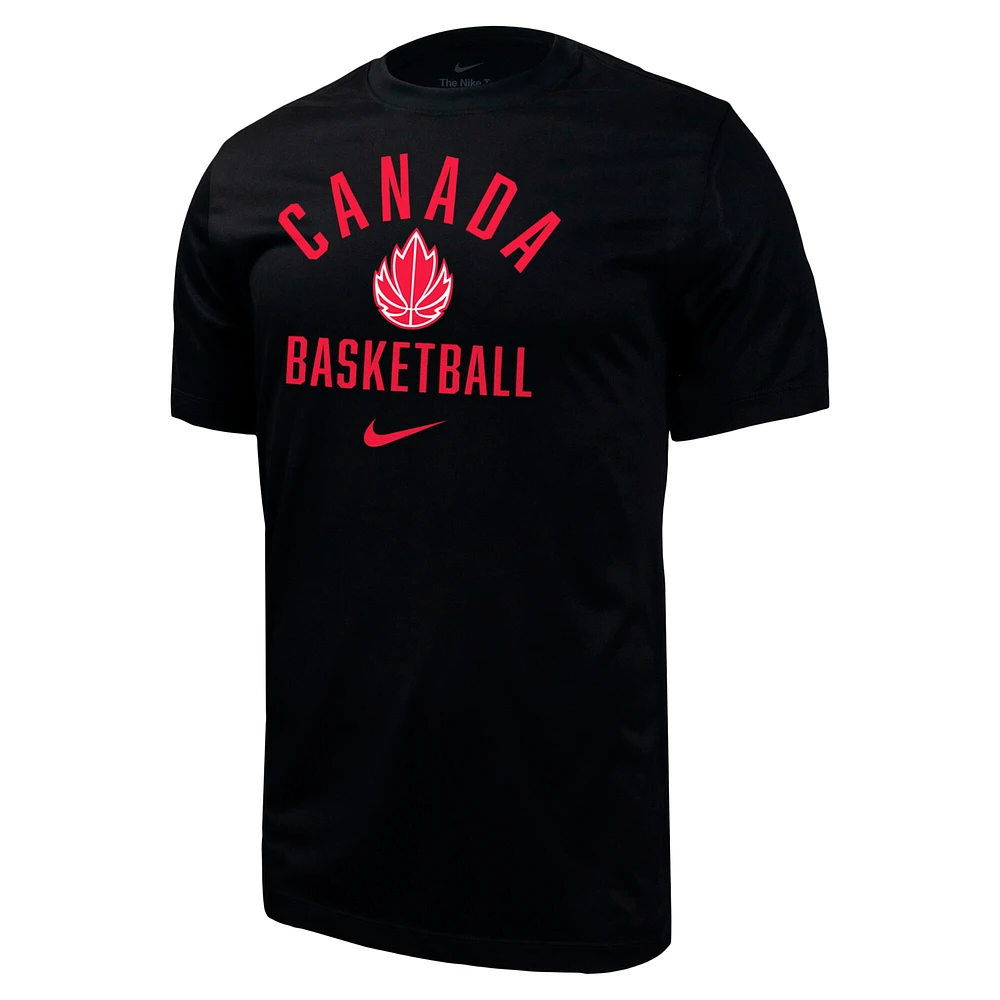 Men's Nike Black Canada Basketball Legend T-Shirt