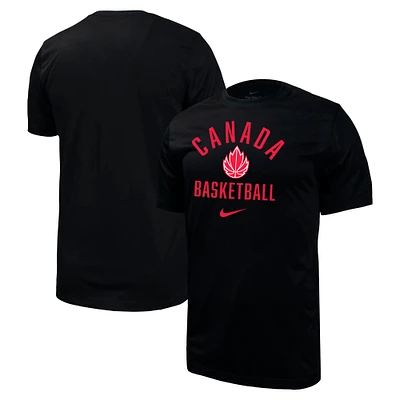 T-shirt Nike Canada Basketball Legend pour homme, noir