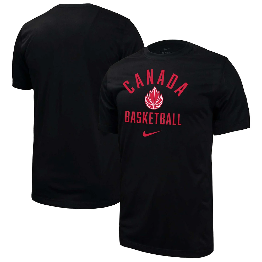 Men's Nike  Black Canada Basketball Legend T-Shirt