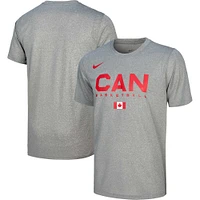 Men's Nike Gray Canada Basketball Practice T-Shirt