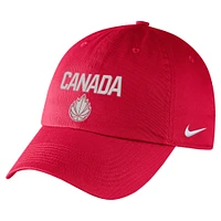 Casquette ajustable Nike Canada Basketball Campus pour homme, rouge
