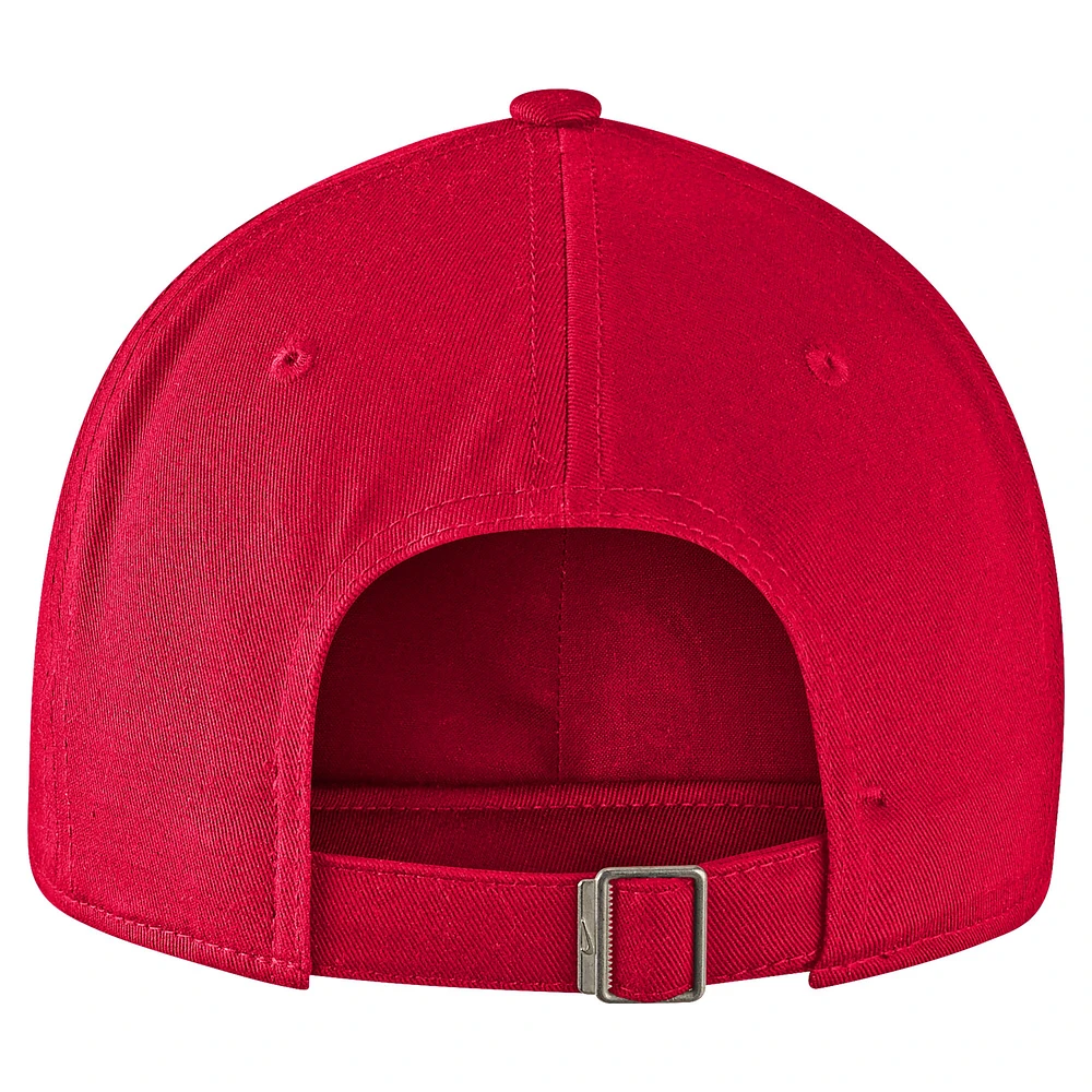 Casquette ajustable Nike Canada Basketball Campus pour homme, rouge