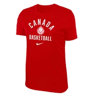 Women's Nike  Red Canada Basketball Varsity T-Shirt