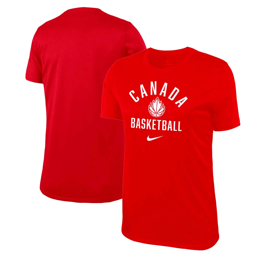 Women's Nike  Red Canada Basketball Varsity T-Shirt