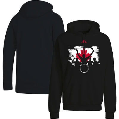 Men's adidas Black Canada Soccer Drum - Pullover Hoodie