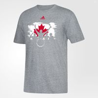 Men's adidas Heathered Gray Canada Soccer Drum - T-Shirt