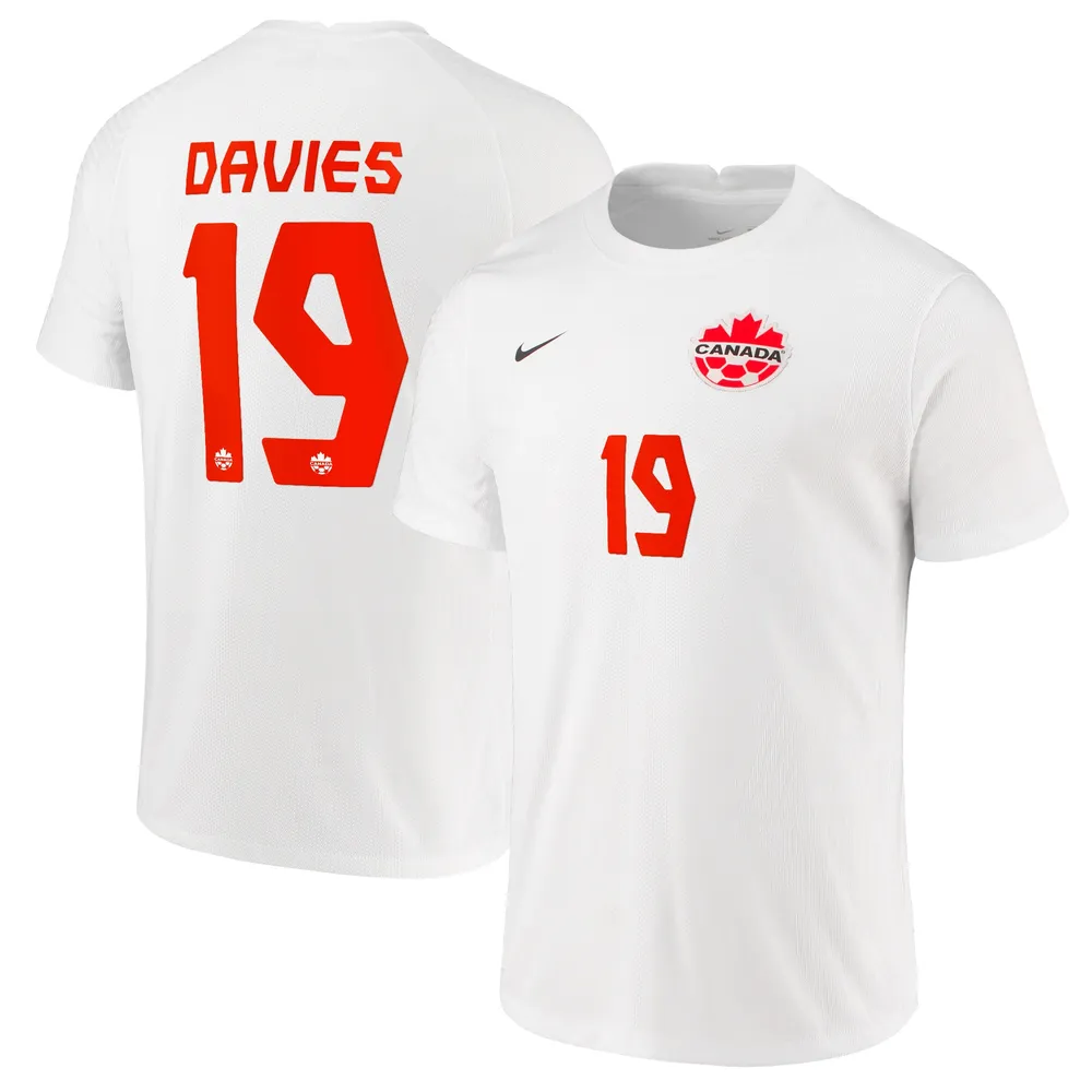 Nike Men's Nike Alphonso Davies White Canada Soccer 2021 Away - Authentic  Player Jersey