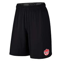 Short Nike Canada Soccer Fly Performance pour homme, noir