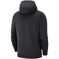 Chandail à capuchon glissière pleine longueur Canada Soccer Nike pour homme, noir