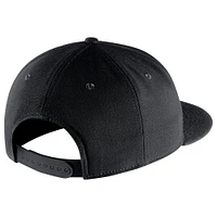 Casquette Snapback Pro avec logo principal Nike de Canada Soccer pour hommes, noire