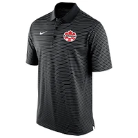 Men's Nike Black Canada Soccer Stadium Stripe - Polo