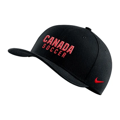 Men's Nike Black Canada Soccer Team Swoosh Performance - Flex Fit Hat