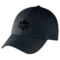 Men's Nike Black Canada Soccer Tonal Campus Adjustable Hat