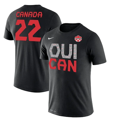 Men's Nike Black Canada Soccer - We Can Team Qualification Celebration Performance T-Shirt