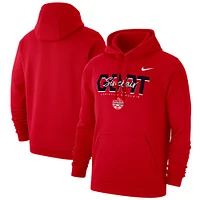 Men's Nike Christine Sinclair Red Canada Soccer GOAT Logo Club Fleece Pullover Hoodie