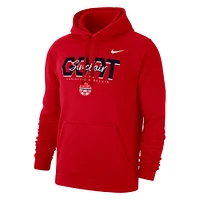 Men's Nike Christine Sinclair Red Canada Soccer GOAT Logo Club Fleece Pullover Hoodie