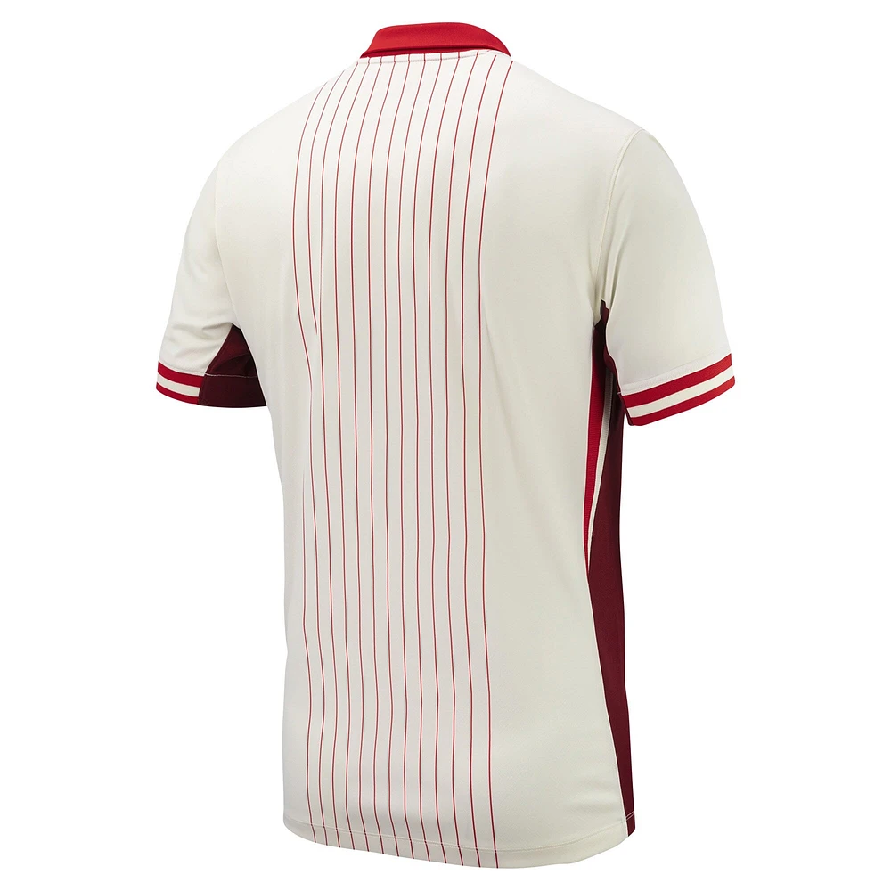 Men's Nike  Cream Canada Soccer 2024 Away Replica Jersey