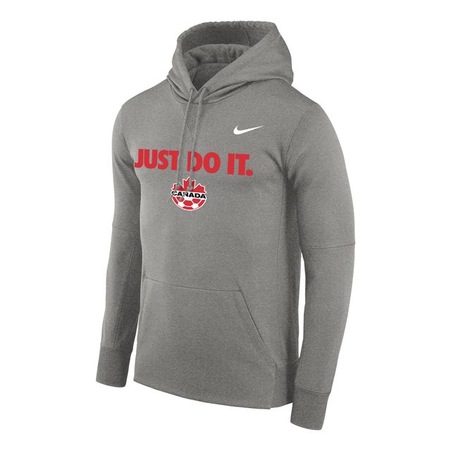 Nike Canada Soccer Just Do It Performance pour homme - Gris Chandail à capuchon