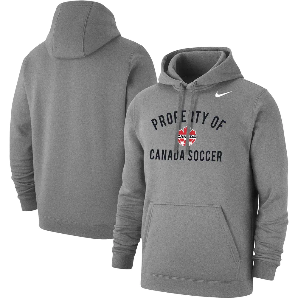 Nike Men's Nike Gray Canada Soccer Property Club Fleece Pullover Hoodie