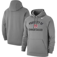 Men's Nike Gray Canada Soccer Property Club Fleece Pullover Hoodie