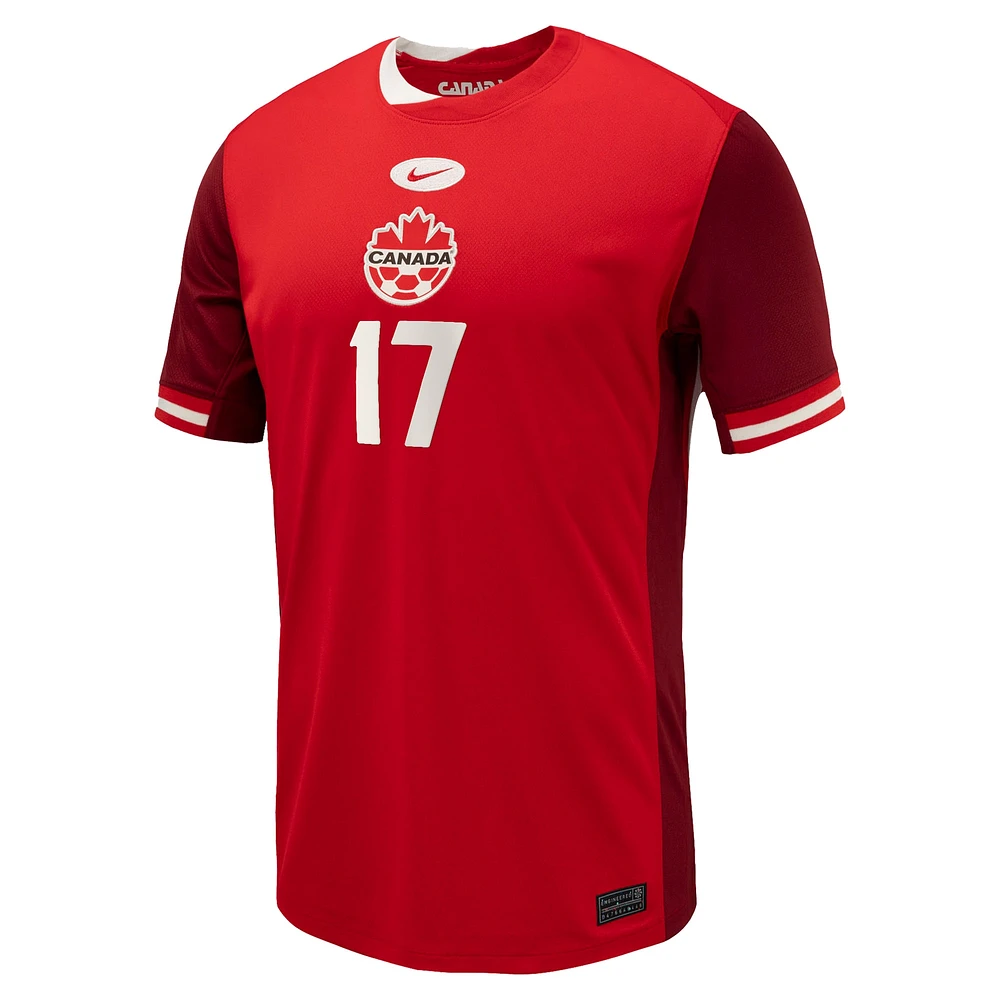 Maillot Nike Jessie Fleming rouge Canada Soccer 2024 domicile pour homme