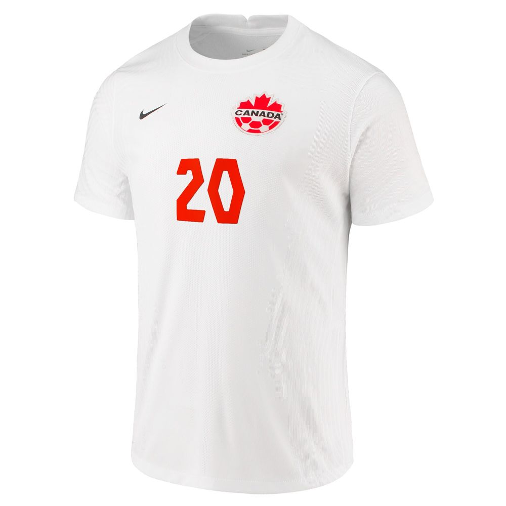 Youth Nike White Canada Soccer 2021 Away - Replica Jersey