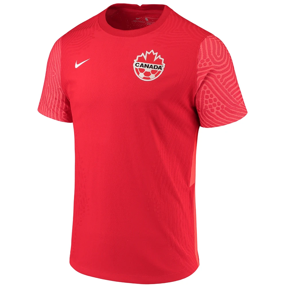 Hommes Nike Canada Soccer 2021 Domicile - Rouge Maillot Authentique