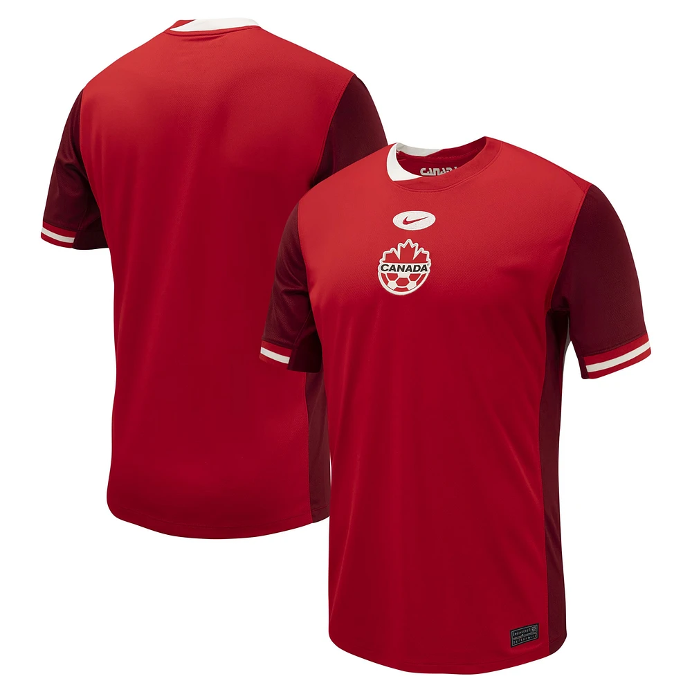 Maillot Nike rouge Canada Soccer 2024 domicile réplique pour homme