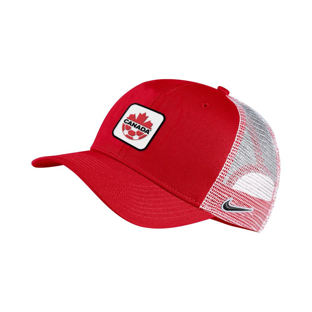 Men's Nike Red Canada Soccer C99 Twill - Trucker Snapback Hat