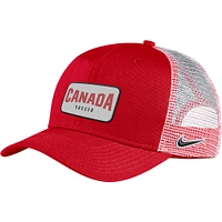 Casquette réglable Trucker Nike Canada Soccer Classic99 rouge pour homme